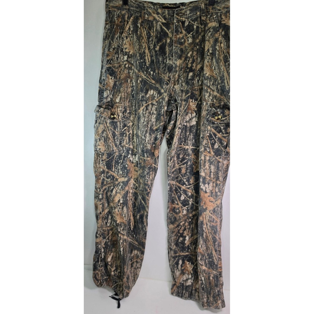 TrueTimber Camo Hunting Cargo Pants DRT Mens Medium 34x30 Missing Button
